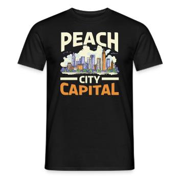 Atlanta City, Georgia, USA, Amerika, Vereinigte Staaten - Männer T-Shirt - Schwarz - Vorne - AI Model Male 178 light (178cm)