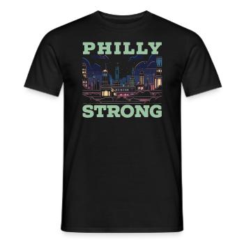 Philadelphia City, Pennsylvania, Vereinigte Staaten - Männer T-Shirt - Schwarz - Vorne - AI Model Male 178 light (178cm)