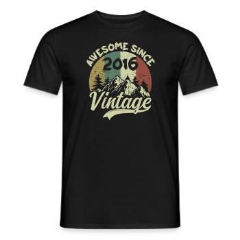 Millésime 2016 Cadeau D'anniversaire 2016 - T-shirt homme - noir - Devant - AI Model Male 178 light (178cm)