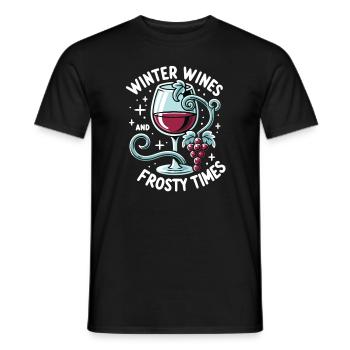 Christmas Mulled Wine Funny Winter Mulled Wine - Men's T-Shirt - black - Front - AI Model Male 178 light (178cm)