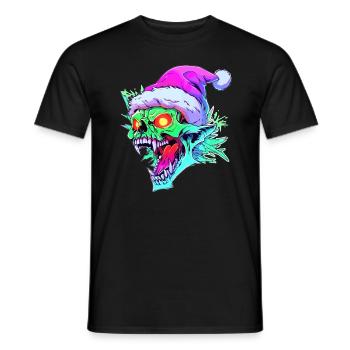 Winter Festival EDM Christmas Rave - Männer T-Shirt - Schwarz - Vorne - AI Model Male 178 light (178cm)