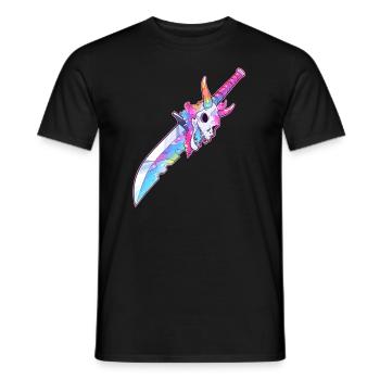 Techno Party Rainbow EDM Rave - Männer T-Shirt - Schwarz - Vorne - AI Model Male 178 light (178cm)