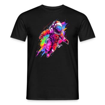 Cosmos Lover Astronaut Space Kosmos - Männer T-Shirt - Schwarz - Vorne - AI Model Male 178 light (178cm)
