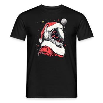 Christmas Party Astronaut Cosmos Lover - Männer T-Shirt - Schwarz - Vorne - AI Model Male 178 light (178cm)