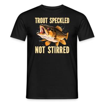 Speckled Trout Fish Fisher Fisherman Fishing - Men's T-Shirt - black - Front - AI Model Male 178 light (178cm)