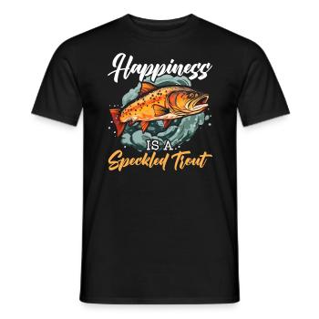 Speckled Trout Fish Fisher Fisherman Fishing - Men's T-Shirt - black - Front - AI Model Male 178 light (178cm)