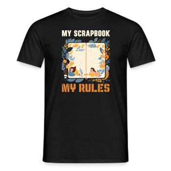 Scrapbooking Scrapbook Paper Crafting Scrapbooker - Men's T-Shirt - black - Front - AI Model Male 178 light (178cm)