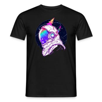 Cosmos Party Astronaut Trippy Psychedelic - Männer T-Shirt - Schwarz - Vorne - AI Model Male 178 light (178cm)