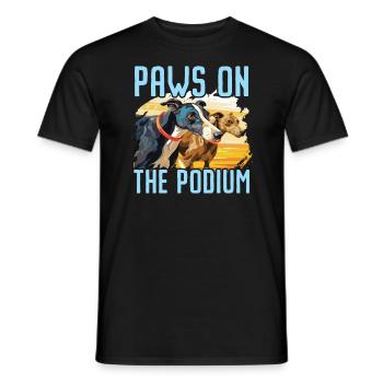 Greyhound Racing Dog Breed Race Greyhound Owner - Männer T-Shirt - Schwarz - Vorne - AI Model Male 178 light (178cm)