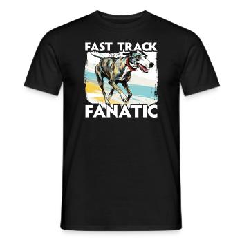 Greyhound Racing Dog Breed Race Greyhound Owner - Männer T-Shirt - Schwarz - Vorne - AI Model Male 178 light (178cm)