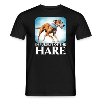 Greyhound Racing Dog Breed Race Greyhound Owner - Men's T-Shirt - black - Front - AI Model Male 178 light (178cm)