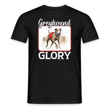 Greyhound Racing Dog Breed Race Greyhound Owner - Men's T-Shirt - black - Front - AI Model Male 178 light (178cm)