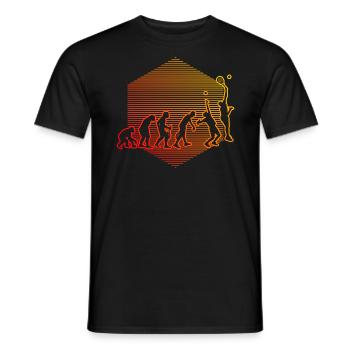 Paddle Court Men's Paddle Tennis Racquet Sport - Men's T-Shirt - black - Front - AI Model Male 178 light (178cm)