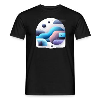 Planète Terre - T-shirt homme - noir - Devant - AI Model Male 178 light (178cm)