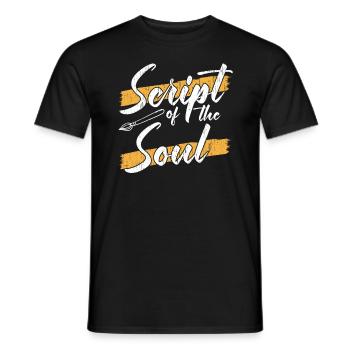 Calligraphie arabe Calligraphie écriture lettrage - T-shirt homme - noir - Devant - AI Model Male 178 light (178cm)
