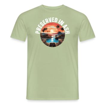 Pompeii History Travel I Love Roman Empire - Men's T-Shirt - sage - Front - AI Model Male 178 light (178cm)