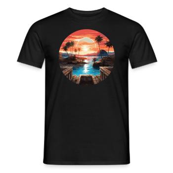 Pompeji Geschichte Reisen Ich liebe das Römische Reich - Männer T-Shirt - Schwarz - Vorne - AI Model Male 178 light (178cm)