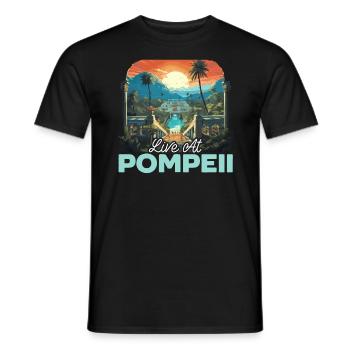 Pompeji Geschichte Reisen Ich liebe das Römische Reich - Männer T-Shirt - Schwarz - Vorne - AI Model Male 178 light (178cm)