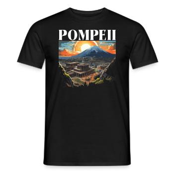 Pompeji Geschichte Reisen Ich liebe das Römische Reich - Männer T-Shirt - Schwarz - Vorne - AI Model Male 178 light (178cm)
