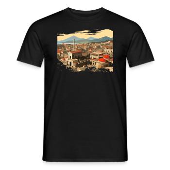 Pompeji Geschichte Reisen Ich liebe das Römische Reich - Männer T-Shirt - Schwarz - Vorne - AI Model Male 178 light (178cm)