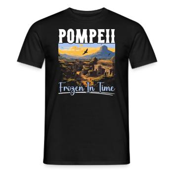 Pompéi Histoire Voyage J’aime l’Empire romain - T-shirt homme - noir - Devant - AI Model Male 178 light (178cm)