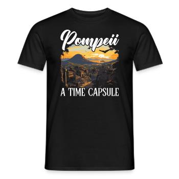 Pompéi Histoire Voyage J’aime l’Empire romain - T-shirt homme - noir - Devant - AI Model Male 178 light (178cm)
