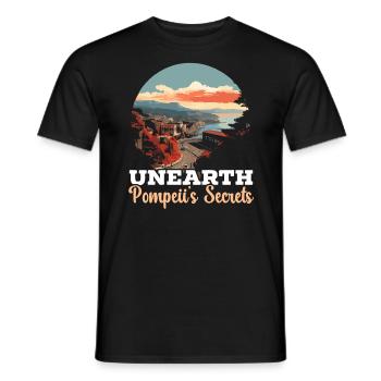 Pompeji Geschichte Reisen Ich liebe das Römische Reich - Männer T-Shirt - Schwarz - Vorne - AI Model Male 178 light (178cm)