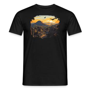 Pompeji Geschichte Reisen Ich liebe das Römische Reich - Männer T-Shirt - Schwarz - Vorne - AI Model Male 178 light (178cm)