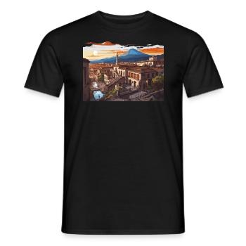 Pompeji Geschichte Reisen Ich liebe das Römische Reich - Männer T-Shirt - Schwarz - Vorne - AI Model Male 178 light (178cm)