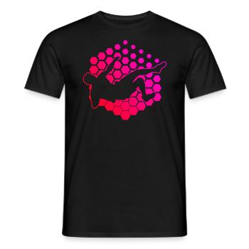 Climber Climbing Bouldering Boulder Climber - Men's T-Shirt - black - Front - AI Model Male 178 light (178cm)