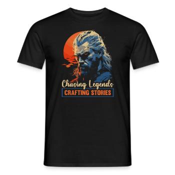 GN GN GN Jeu vidéo de rôle en direct - T-shirt homme - noir - Devant - AI Model Male 178 light (178cm)