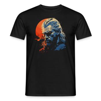 GN GN GN Jeu vidéo de rôle en direct - T-shirt homme - noir - Devant - AI Model Male 178 light (178cm)