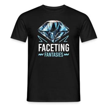 Lapidaire artiste pierres précieuses Pierre de collecte Pierre - T-shirt homme - noir - Devant - AI Model Male 178 light (178cm)