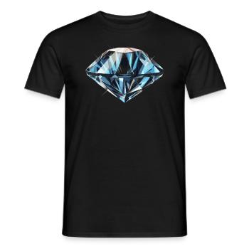 Lapidaire artiste pierres précieuses Pierre de collecte Pierre - T-shirt homme - noir - Devant - AI Model Male 178 light (178cm)
