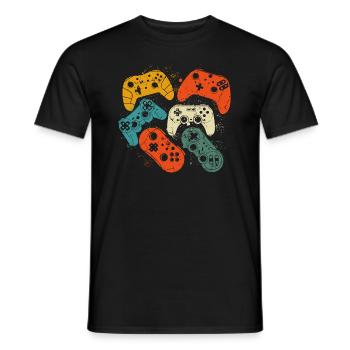 Contrôlez toutes les choses, amateurs de jeux vidéo - T-shirt homme - noir - Devant - AI Model Male 178 light (178cm)