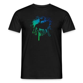 Balanceübungen Herren Körperbeherrschung - Männer T-Shirt - Schwarz - Vorne - AI Model Male 178 light (178cm)