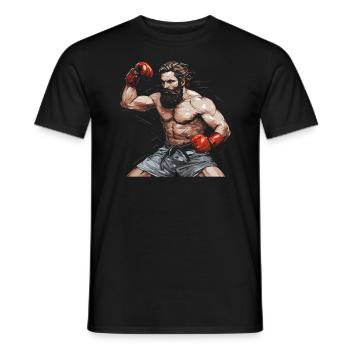 Muay Thaï Boxe Arts Martiaux Artiste Martial MMA - T-shirt homme - noir - Devant - AI Model Male 178 light (178cm)