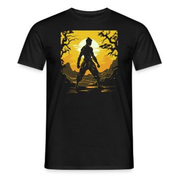 Muay Thaï Boxe Arts Martiaux Artiste Martial MMA - T-shirt homme - noir - Devant - AI Model Male 178 light (178cm)