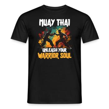 Muay Thaï Boxe Arts Martiaux Artiste Martial MMA - T-shirt homme - noir - Devant - AI Model Male 178 light (178cm)