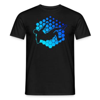 Climbing Climbing Climber Bouldering Bouldering - Men's T-Shirt - black - Front - AI Model Male 178 light (178cm)