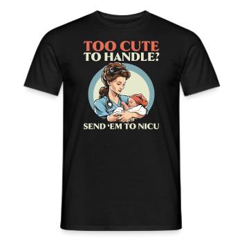 Examinierte Krankenschwester Medizinische Medizin Neugeborene Krankenschwester - Männer T-Shirt - Schwarz - Vorne - AI Model Male 178 light (178cm)