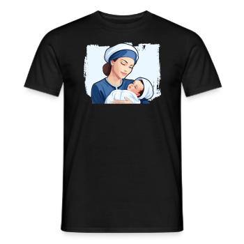 Examinierte Krankenschwester Medizinische Medizin Neugeborene Krankenschwester - Männer T-Shirt - Schwarz - Vorne - AI Model Male 178 light (178cm)