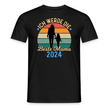 Ich Werde Die Beste Mama 2024 - Männer T-Shirt - Schwarz - Vorne - AI Model Male 178 light (178cm)