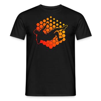 Escalade Femmes Escalade Grimpeur Bloc - T-shirt homme - noir - Devant - AI Model Male 178 light (178cm)