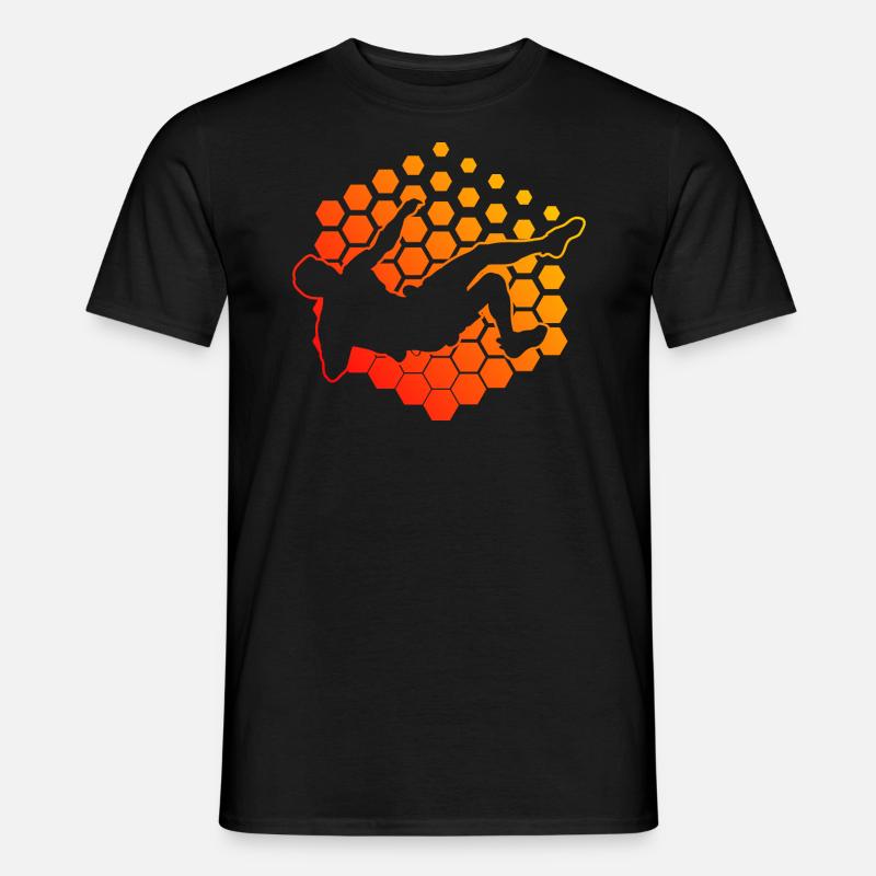 Damen Klettern Climbing Kletterer Boulder - Männer T-Shirt - Schwarz