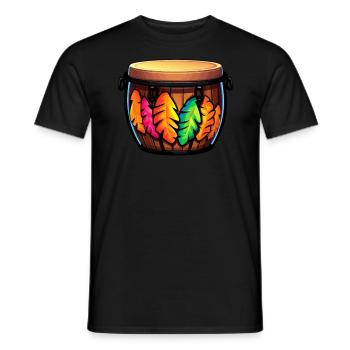 Bongospieler, Musikinstrumentenmusiker - Männer T-Shirt - Schwarz - Vorne - AI Model Male 178 light (178cm)