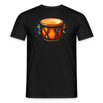 Bongospieler, Musikinstrumentenmusiker - Männer T-Shirt - Schwarz - Vorne - AI Model Male 178 light (178cm)