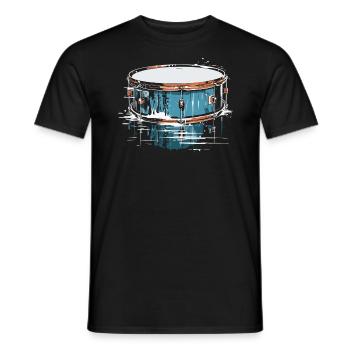 Snare Drum Musikinstrument Musiker Schlagzeuger - Männer T-Shirt - Schwarz - Vorne - AI Model Male 178 light (178cm)