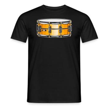 Snare Drum Musikinstrument Musiker Schlagzeuger - Männer T-Shirt - Schwarz - Vorne - AI Model Male 178 light (178cm)