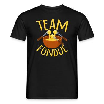 Équipe Fondue Fondue Dîner de Noël - T-shirt homme - noir - Devant - AI Model Male 178 light (178cm)